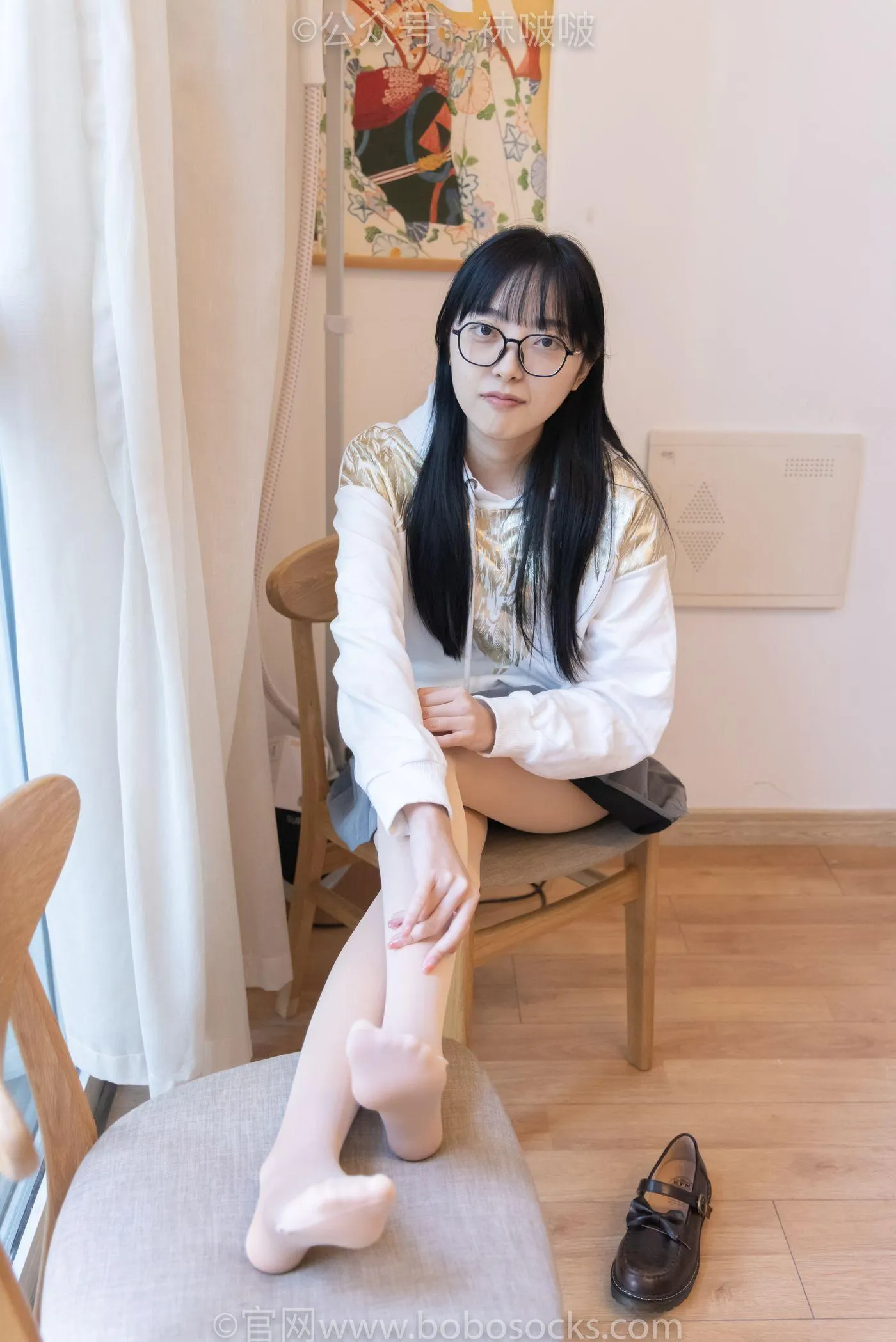 [BoBoSocks袜啵啵]NO.047 稚予-皮鞋、厚肉丝 [131P]插图9